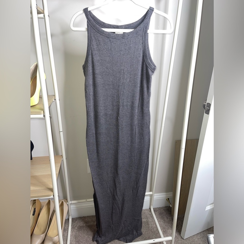 Target maxi sweater dress with side slit size XS